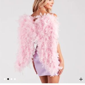 RED Feather Angel Wings